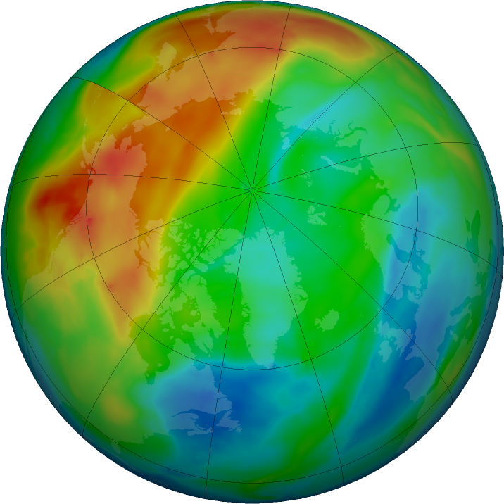 Arctic ozone map for 18 December 2023